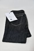 A pair of pre-owned Louis Vuitton mid-rise straight-leg jeans (Size 34 - Excellent condition).