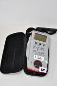 A pre-owned Seaward PrimeTest 100 PAT tester in carry case.