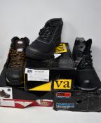 Three pairs of as new safety boots; Blackrock Advance Carson (UK 12), Dickies Medway (UK 7) and Va