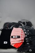 Five women's assorted items of as new Under Armour sportswear; Project Rock Charged cotton fleece