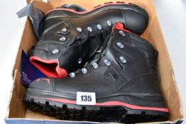 A pair of boxed as new Haix Trekker Pro 2.0 workwear boots in black (UK 10).