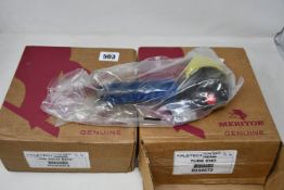 Two boxed as new Axletech Meritor genuine International steering tie rod end.