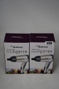 Twelve boxed as new Paul Anthony Travel Dry 1200 watt hairdryers.
