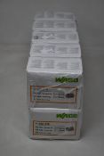 Ten packs of forty Wago 222-415 grey 32A 5 way in-line wire connectors.