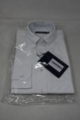 An as new Thom Sweeney casual Oxford button down collar white shirt (16.5” - RRP £260).
