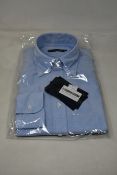 An as new Thom Sweeney casual Oxford button down collar blue shirt (15” - RRP £260).