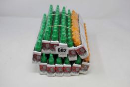 Ten packs of ten 10ml/6mg vape liquid in cherry cola and strawberry flavours along with two packs of