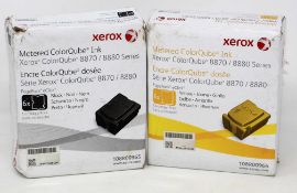 A boxed as new Xerox ColorQube 8870 Series Yellow Metered ColorQube Solid Ink Six Stick Pack(P/N: