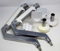 Two pre-owned Humanscale monitor arms (Appear complete, sold as seen).