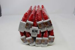 Ten packs of ten 10ml/18mg vape liquid in gold & silver flavour (Over 18s only).