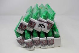 Ten packs of ten 10ml/6mg vape liquid in black ice flavour (Over 18s only).
