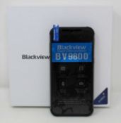 A pre-owned Blackview BV9800 (EEA) IP68 6GB 128GB Rugged Smartphone in Black (FRP clear, Checkmend