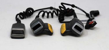 SOLD FOR PARTS: Two pre-owned Zebra RS419 Ring Barcode Scanners (M/N: RS419-HP2000FSR) (1 x no laser