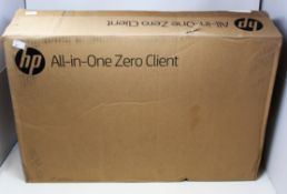 A boxed as new HP t310 G2 All-in-One Zero Client (No OS) (P/N: 3CN12AT#ABU Serial: CNV951B1BW) (