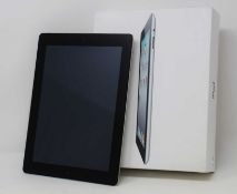 A pre-owned Apple iPad 2 (Wi-Fi Only) 16GB in Black (FRP clear. Some light some damage to casing) (
