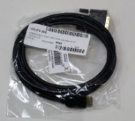 A quantity of as new 2m HDMI To DVI-D Cables (P/N: CDLDV-302) (7.5KG).
