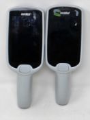 SOLD FOR PARTS: Two pre-owned Symbol MC18N0 Mobile Computer Barcode Scanners (M/N: MC18G-09-KIT-
