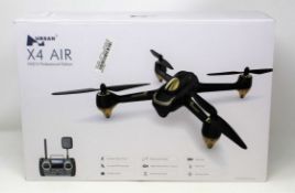 A boxed as new Hubsan X4 Air H501S Professional Edition 1080P GPS Quadcopter Drone in White (UK Plug