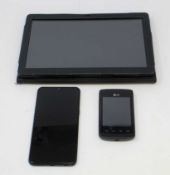 SOLD FOR PARTS: A pre-owned Samsung Galaxy A10s (FRP locked), a pre-owned Dragon Touch Max10