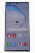 A pre-owned Samsung Galaxy Note 10+ SM-N975U 256GB in Black (FRP clear) (Checkmend report ID: