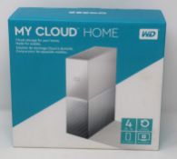 A boxed as new WD 4TB My Cloud Home External Hard Drive (Box sealed).
