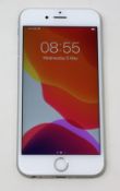 A pre-owned Apple iPhone 6s (Global/A1688) 64GB in Silver (iCloud Activation clear) (Checkmend