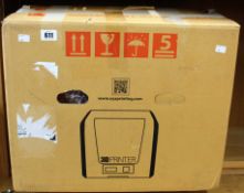 A boxed as new XYZ Printing da Vinci Jr. 1.0 3D Printer (P/N: HB43F1J0037) (Box opened, some
