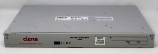 A pre-owned Ciena NTT830BAE5 Common Photonic Layer Mid Stage Line Amp C-Band (NNTMDR00S94D) (