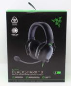 A boxed as new Razer Blackshark V2 X Wired Gaming Headset (Box sealed).