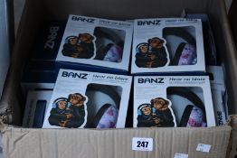 Nineteen pairs of children’s as new Banz Hear No Blare ear muffs.