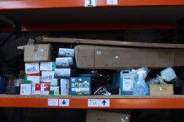 A large quantity of miscellaneous car related items.