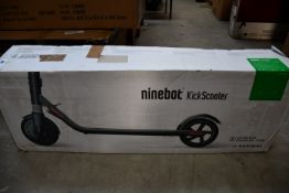 A boxed Segway Ninebot KickScooter ES2.