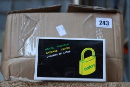 A quantity of boxed as new Baton brass padlocks and related items (Approximately 35 items).