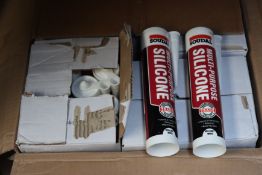 Forty eight Soudal Multi-Purpose Silicone in white (270ml).