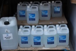 A quantity of demineralised water (Approximately 45 bottles, all 5ltr except for 1 x 25ltr).