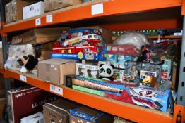 A large quantity of toys, games and children related items.