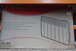 An as new DIMPLEX PLX150E 1.5kw electronic controlled EcoDesign compliant panel heater (RRP £160).