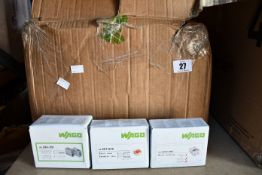 A quantity of various boxed as new Wago connectors to include 221-613, 224-101 and 773-102 (