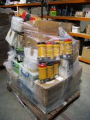 A large quantity of assorted cleaning related items.