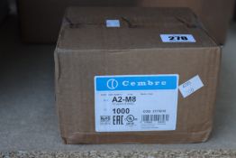 One boxed as new Cembre A5-M14 Copper Tube Crimp Lug.