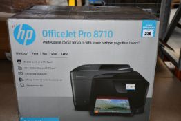 A boxed OfficeJet Pro 8710 All-In-One multi function printer.