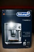 A boxed as new De'Longhi Magnifica automatic bean to cup coffee machine.