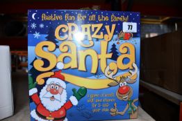 Six boxed as new Crazy Santa board games.