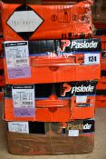 Four Paslode 141070 3.1 x 90mm Round Smooth Shank Nails x 2200 with 2 Fuel Cells (Some damage to