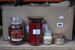 A quantity of miscellaneous candles.