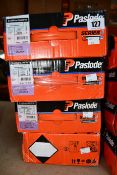Four Paslode 141070 3.1 x 90mm Round Smooth Shank Nails x 2200 with 2 Fuel Cells (Some damage to