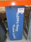 A boxed as new Emma Essentials UK King size mattress 150cm x 200cm.