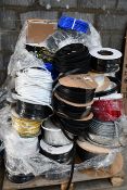 A pallet of miscellaneous wire/cabling.