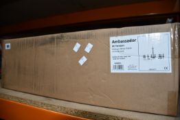 A boxed as new Dar Ambassador eight branch dual mount lighting.