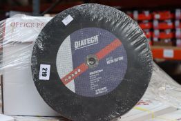 Four packs of five Diatech MC300 metal cutting disks.